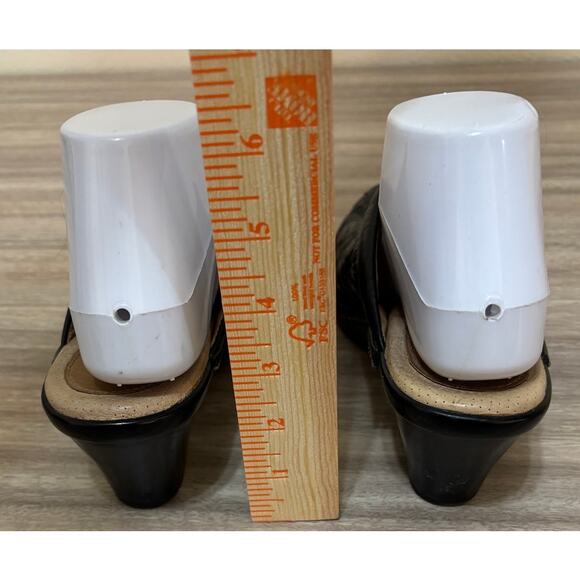 Sofft Clogs Women 7.5 Black Tooled Leather Western Slip On Casual‎ Boho 1009401 - Picture 9 of 9